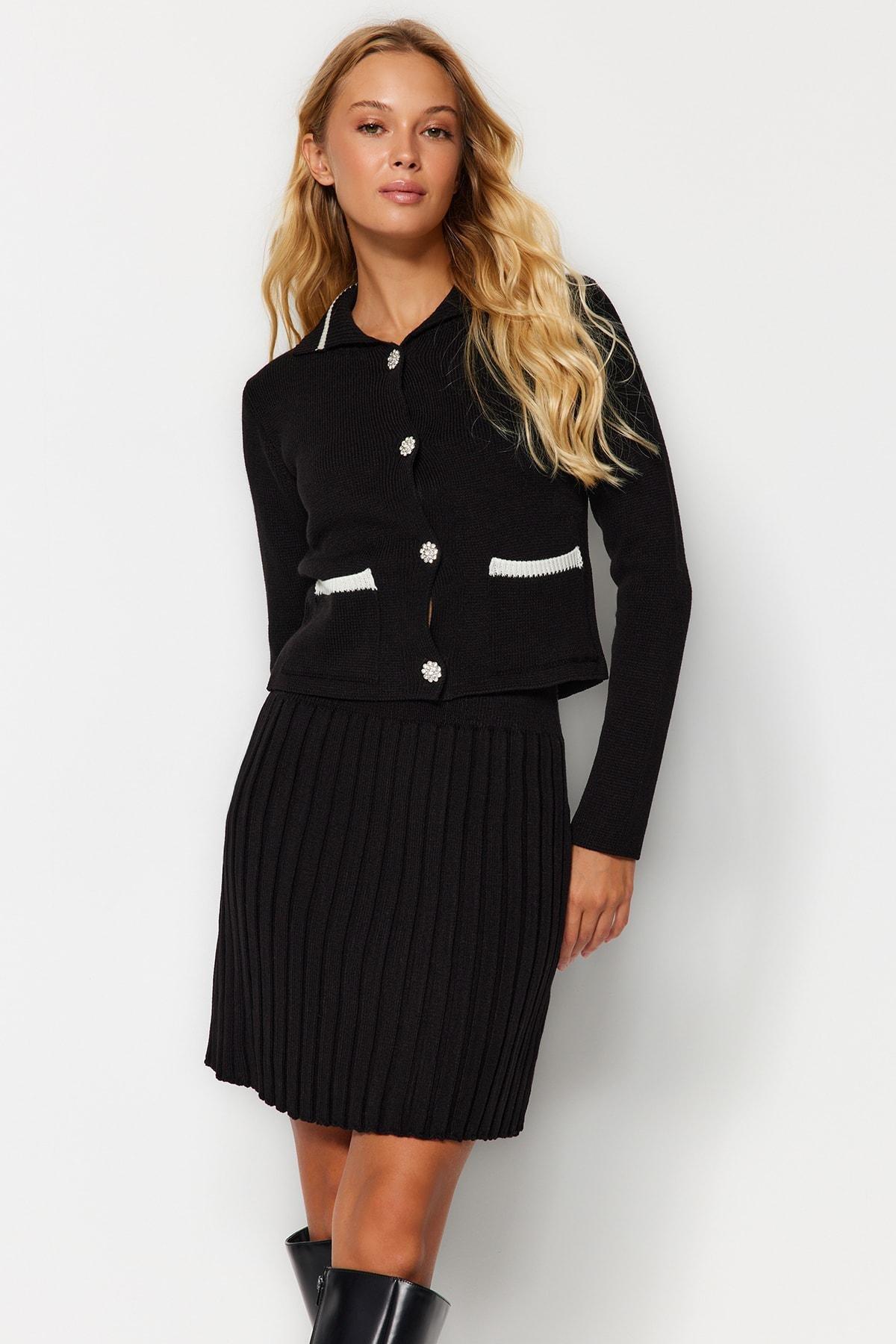 Black Pocket Detailed Co-Ord Set, , large image number 0