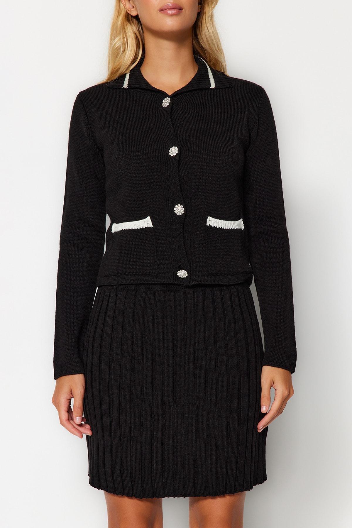 Black Pocket Detailed Co-Ord Set, , large image number 4
