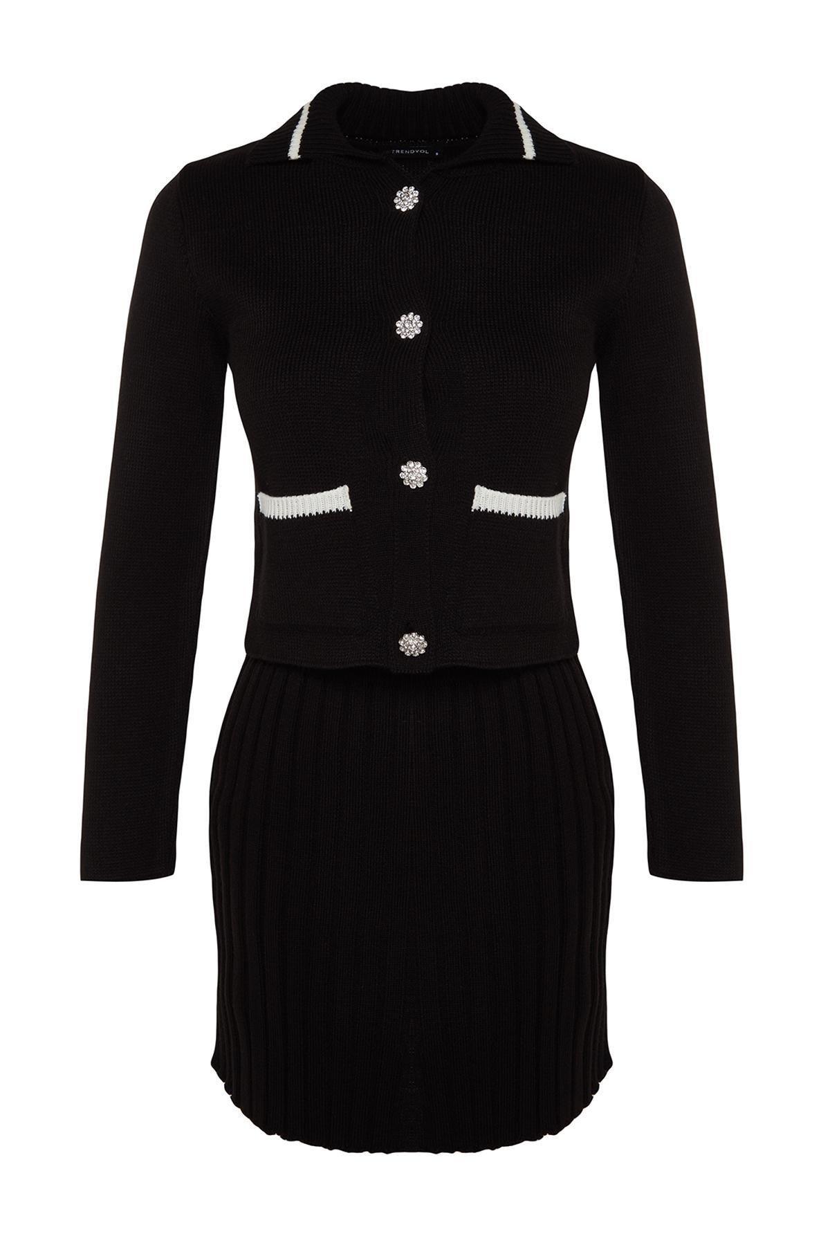Black Pocket Detailed Co-Ord Set, , large image number 6
