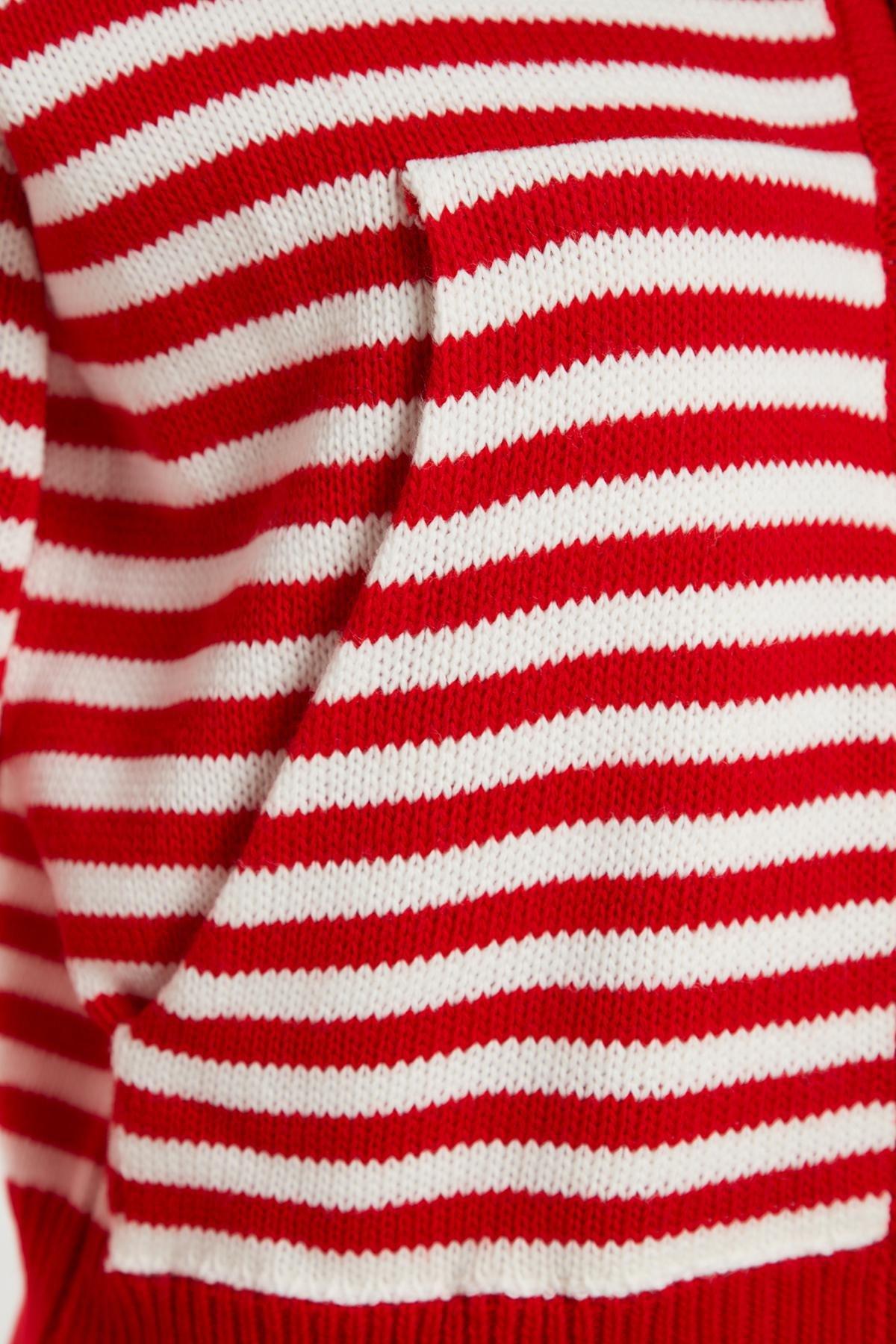 Trendyol - Red Hood Knitwear Cardigan