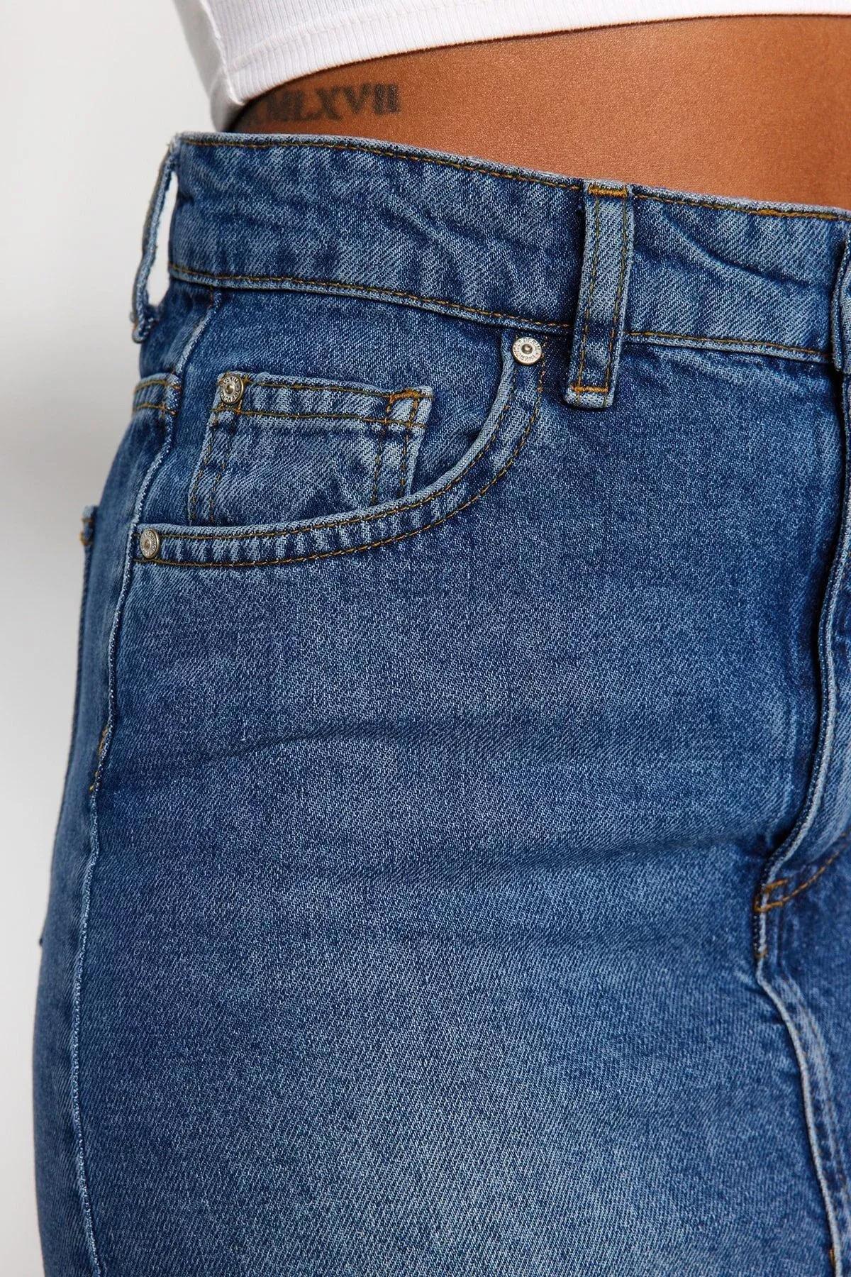 Blue Maxi Skirt, Blue, large image number 4