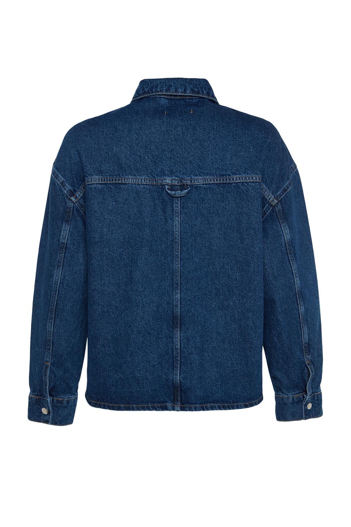 Trendyol - Blue Oversize Jacket