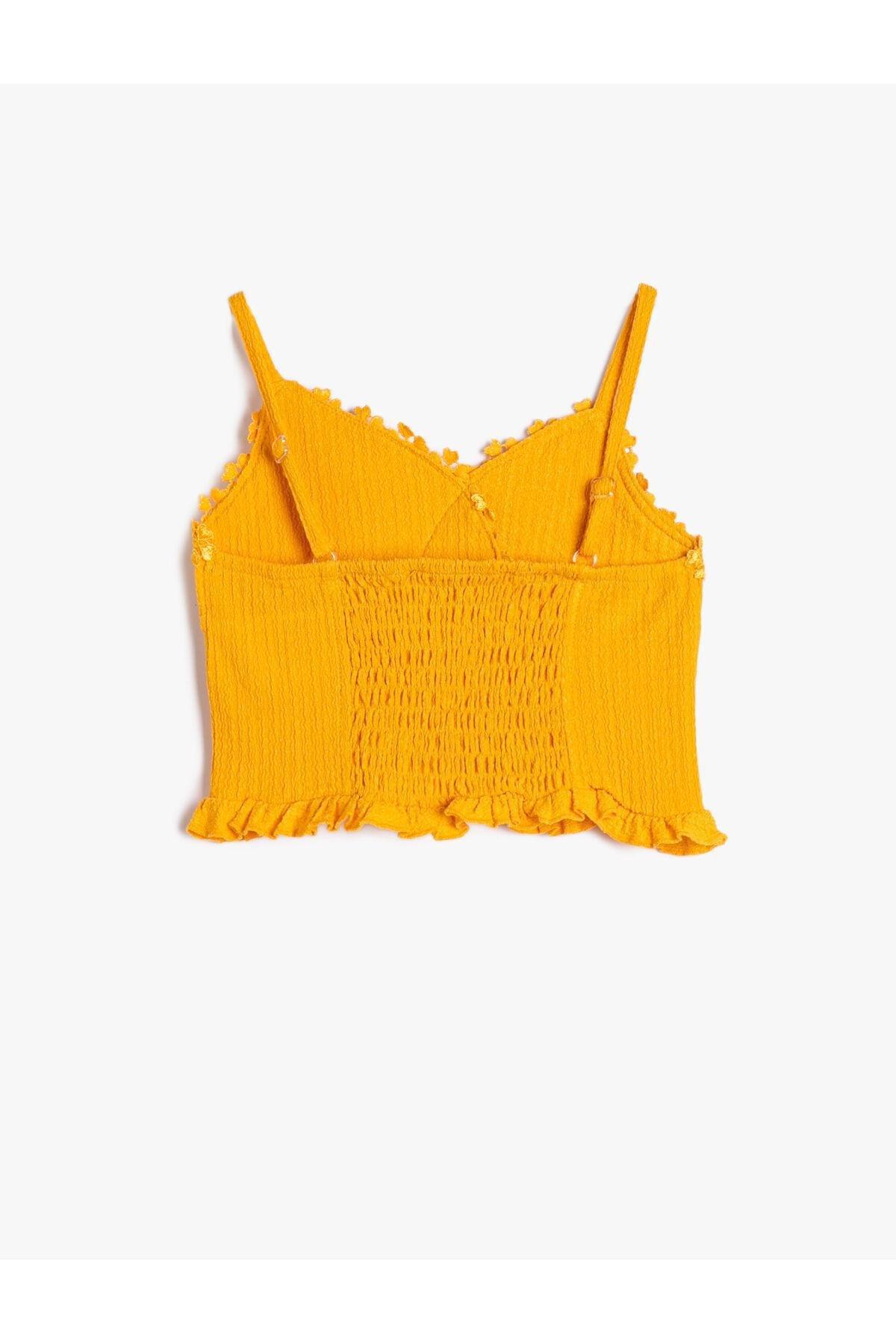 Koton - Orange Crop Top, Kids Girls