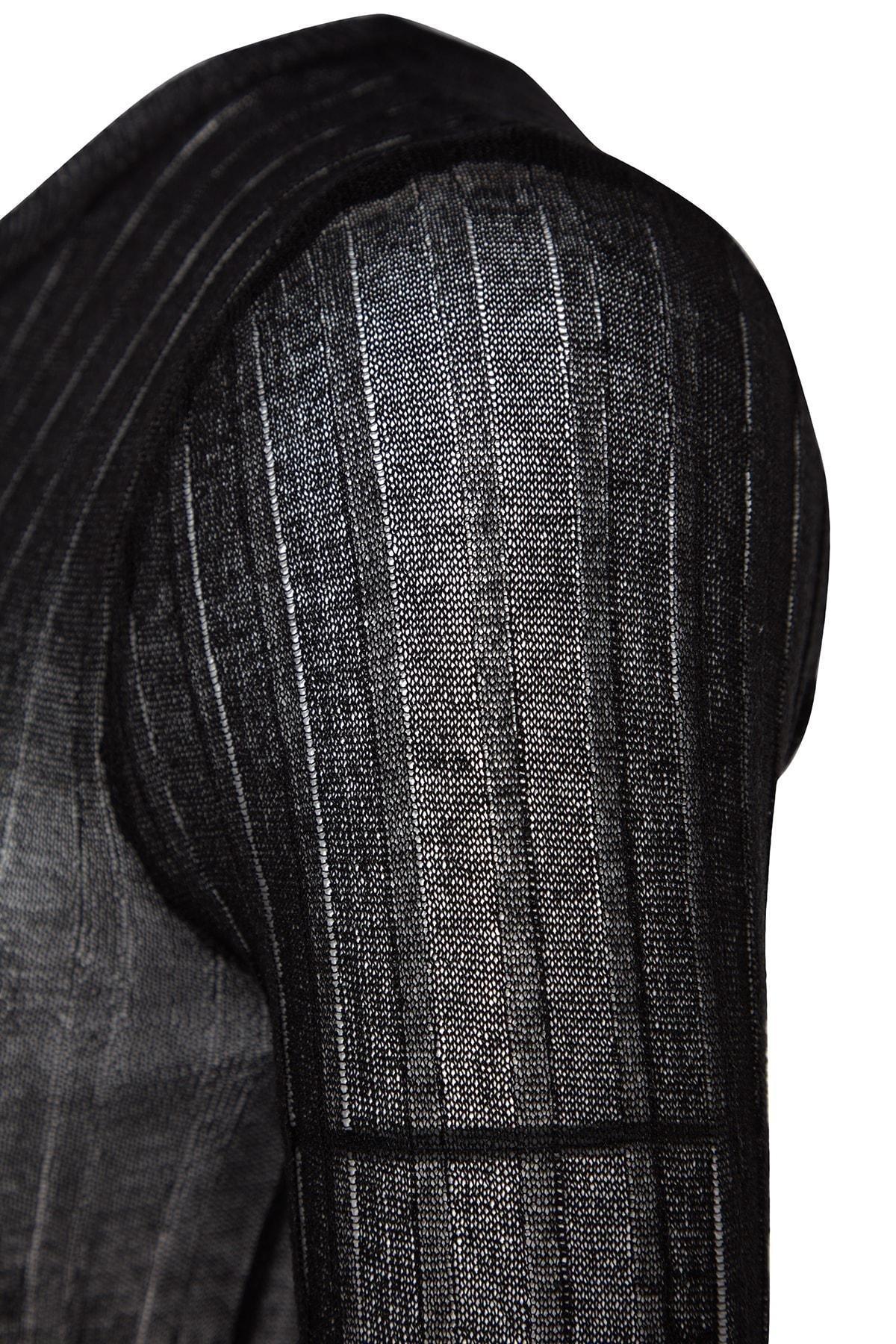 Black Turtleneck Knitwear Sweater, , large image number 6