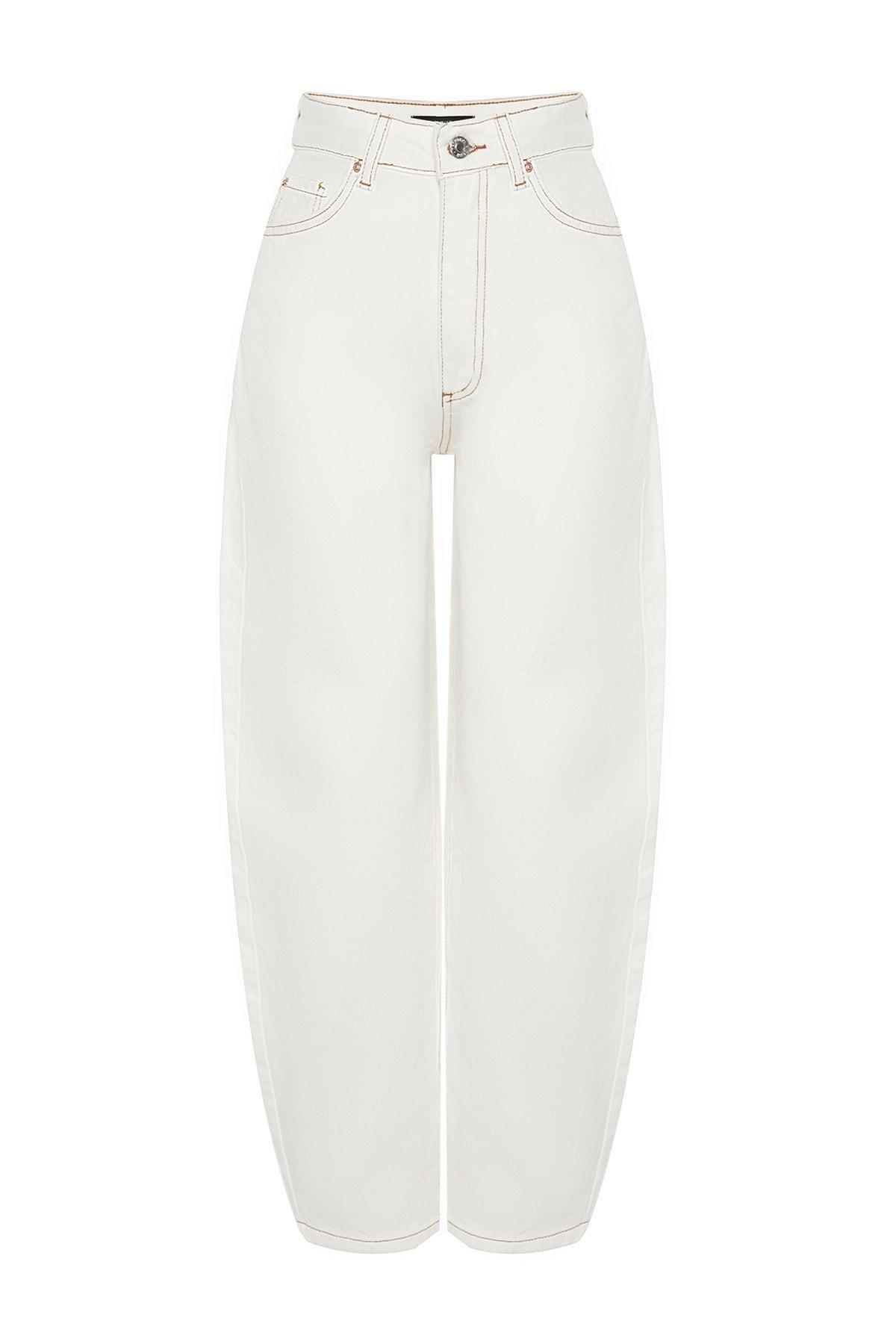 White Boyfriend Jeans, , large image number 6