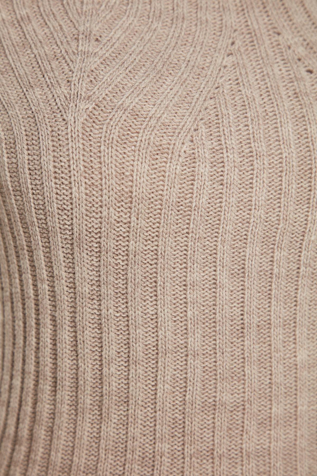 Beige Midi Knitwear Dress, , large image number 7