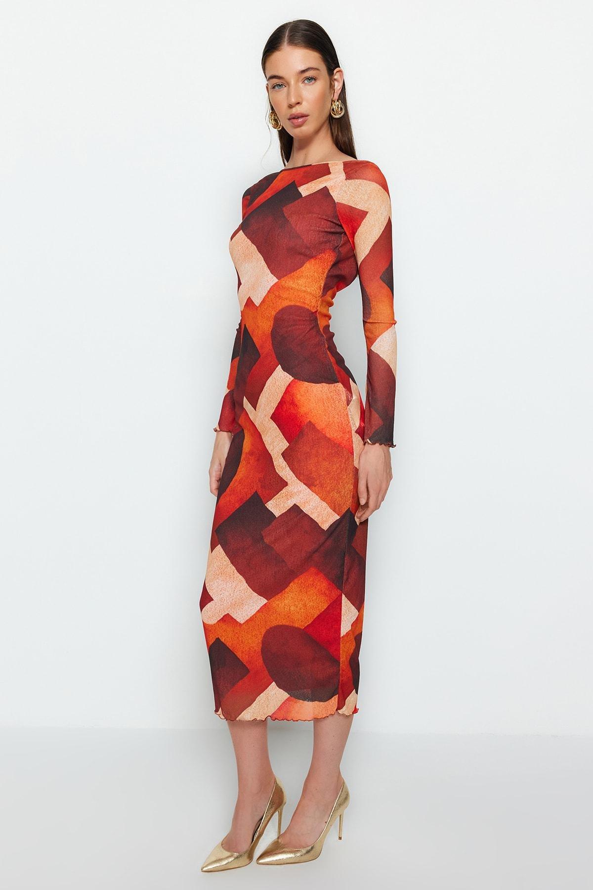 Multicolour Bodycon Dress, Very colorful, large image number 1