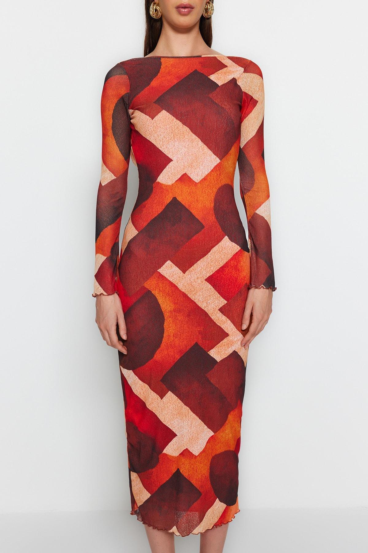 Multicolour Bodycon Dress, Very colorful, large image number 2