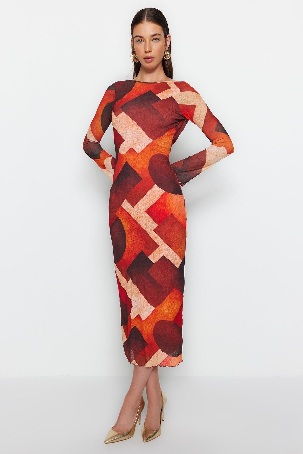 Multicolour Bodycon Dress, Very colorful, large image number 3