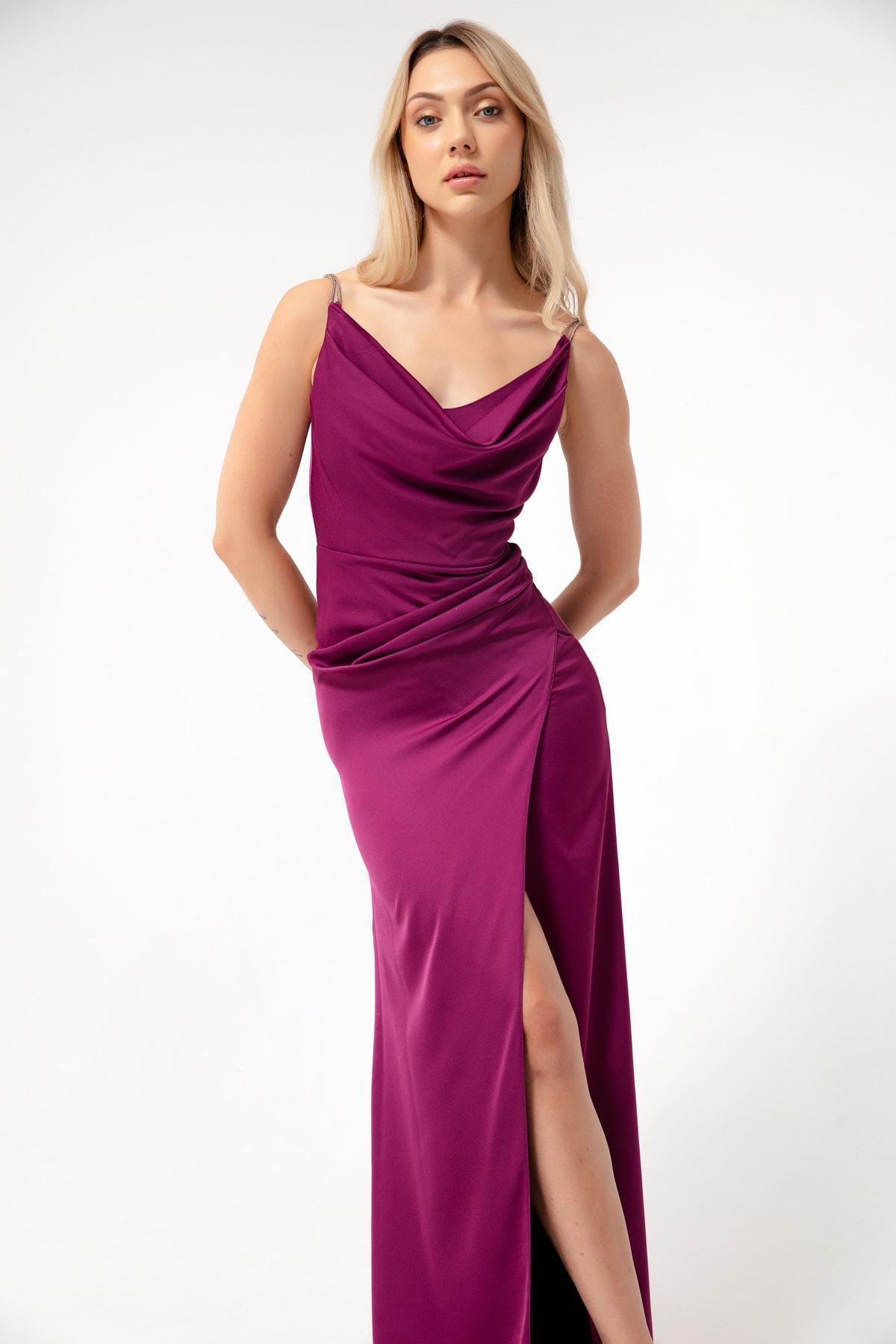 Lafaba - Purple Collared Occasionwear Dress