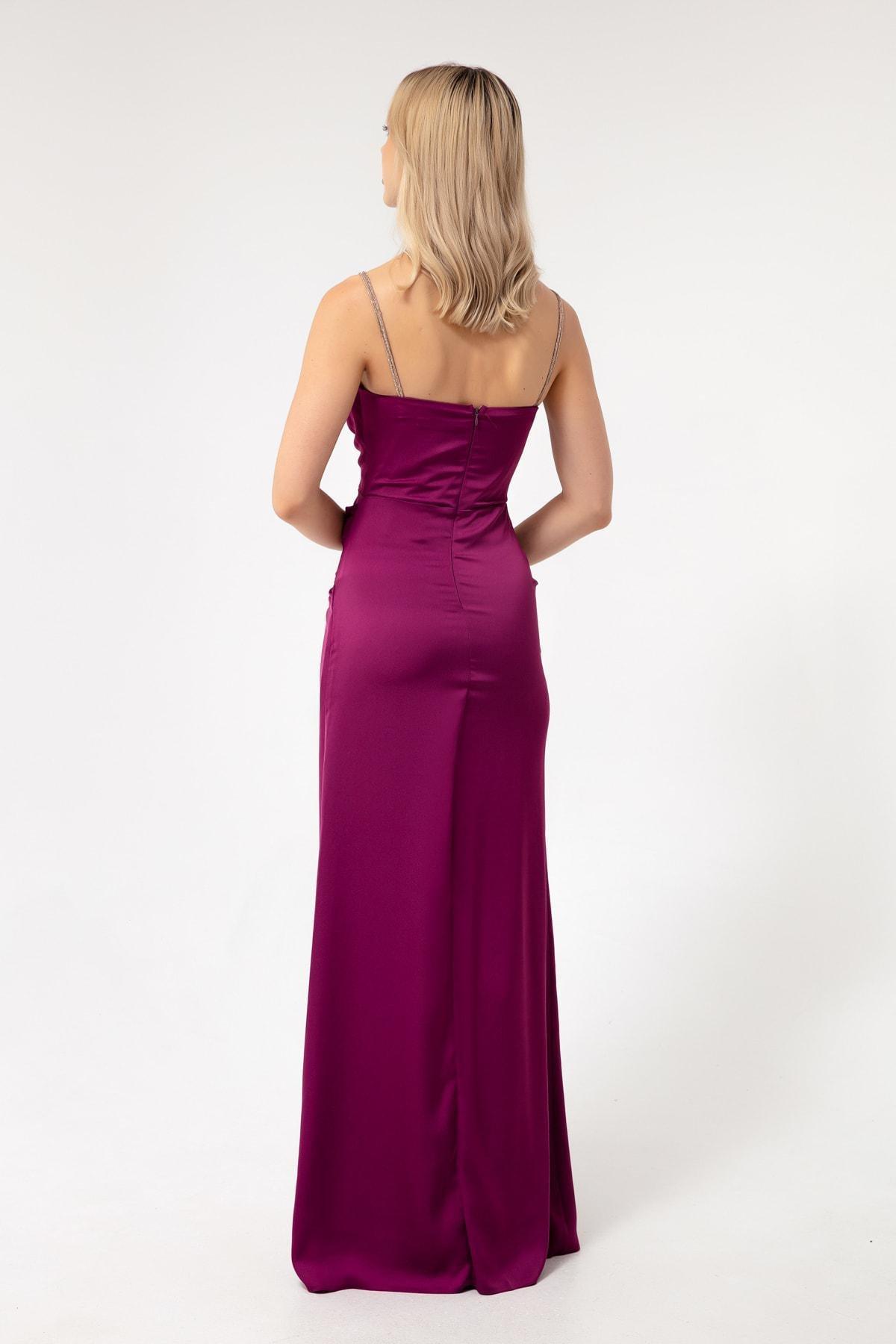 Lafaba - Purple Collared Occasionwear Dress