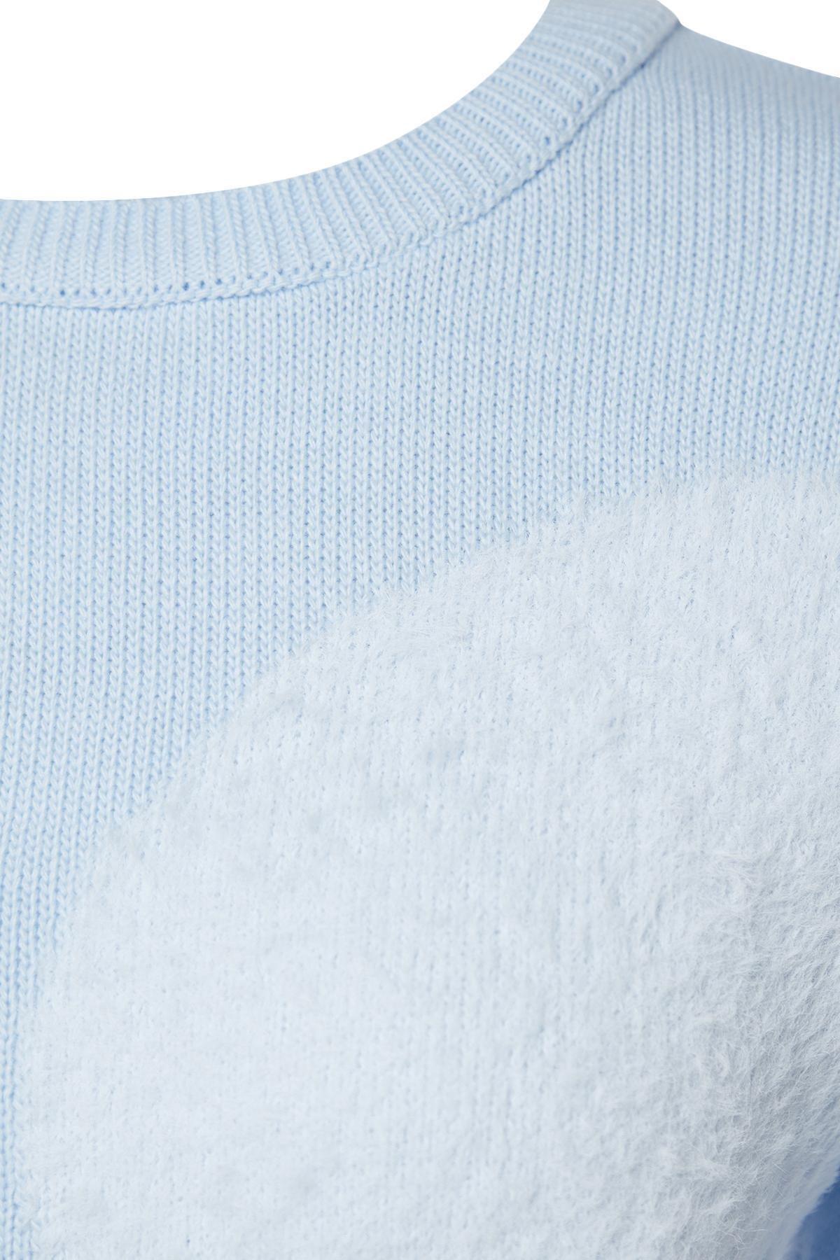 Trendyol - Blue Feather Knitwear Sweater