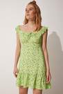 Trendyol - Green Floral Dress