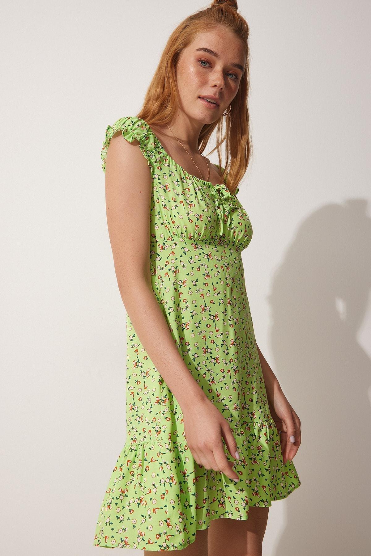 Green Floral Dress, , large image number 3