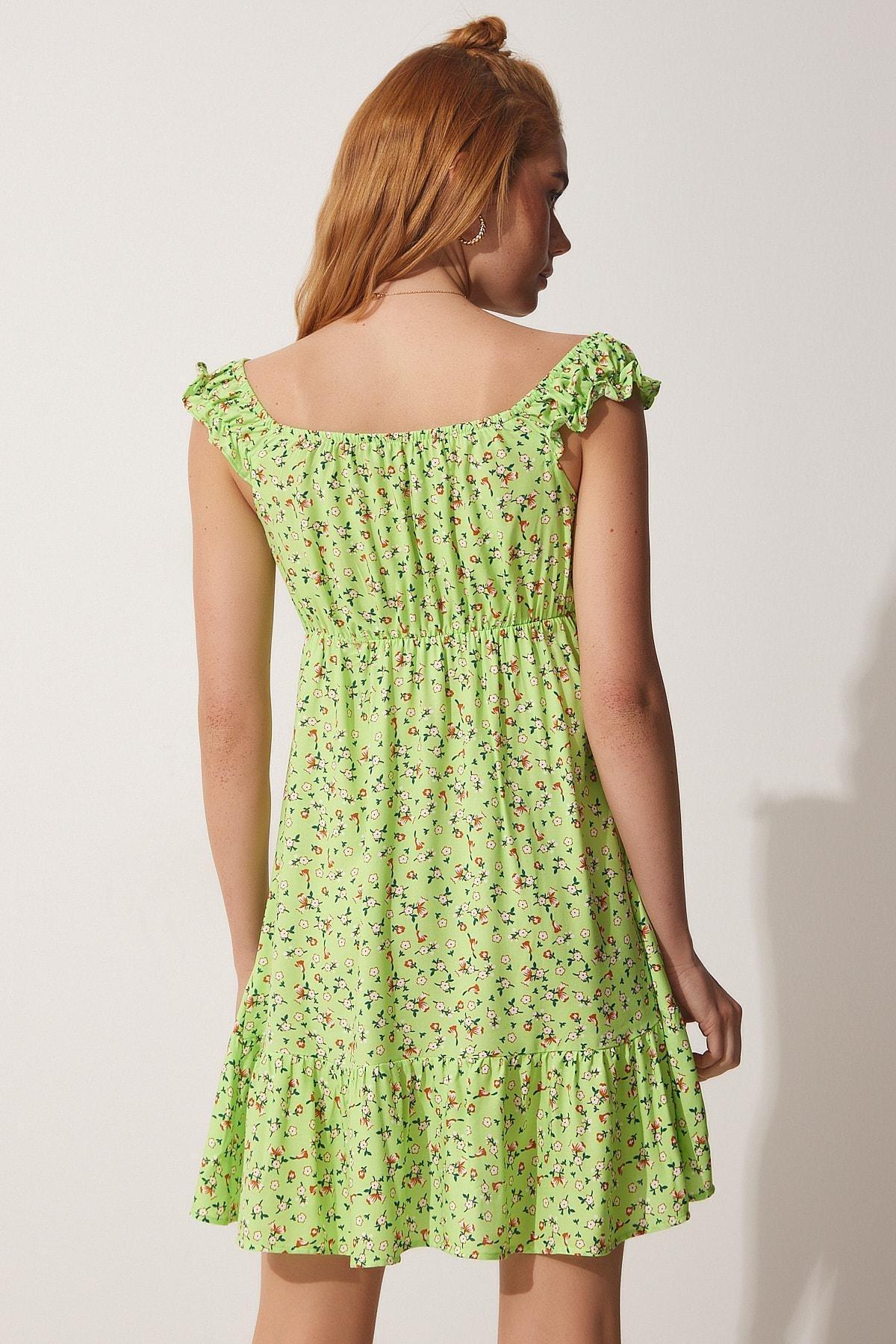 Green Floral Dress, , large image number 4