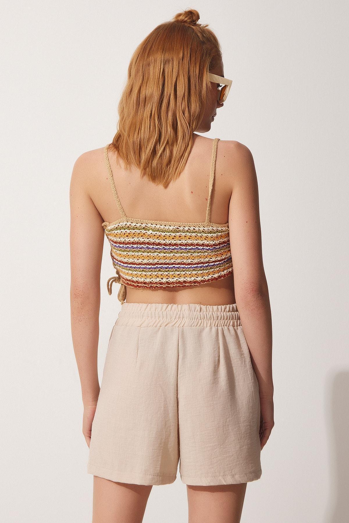 Beige Summer Linen Co-Ord Set, , large image number 3