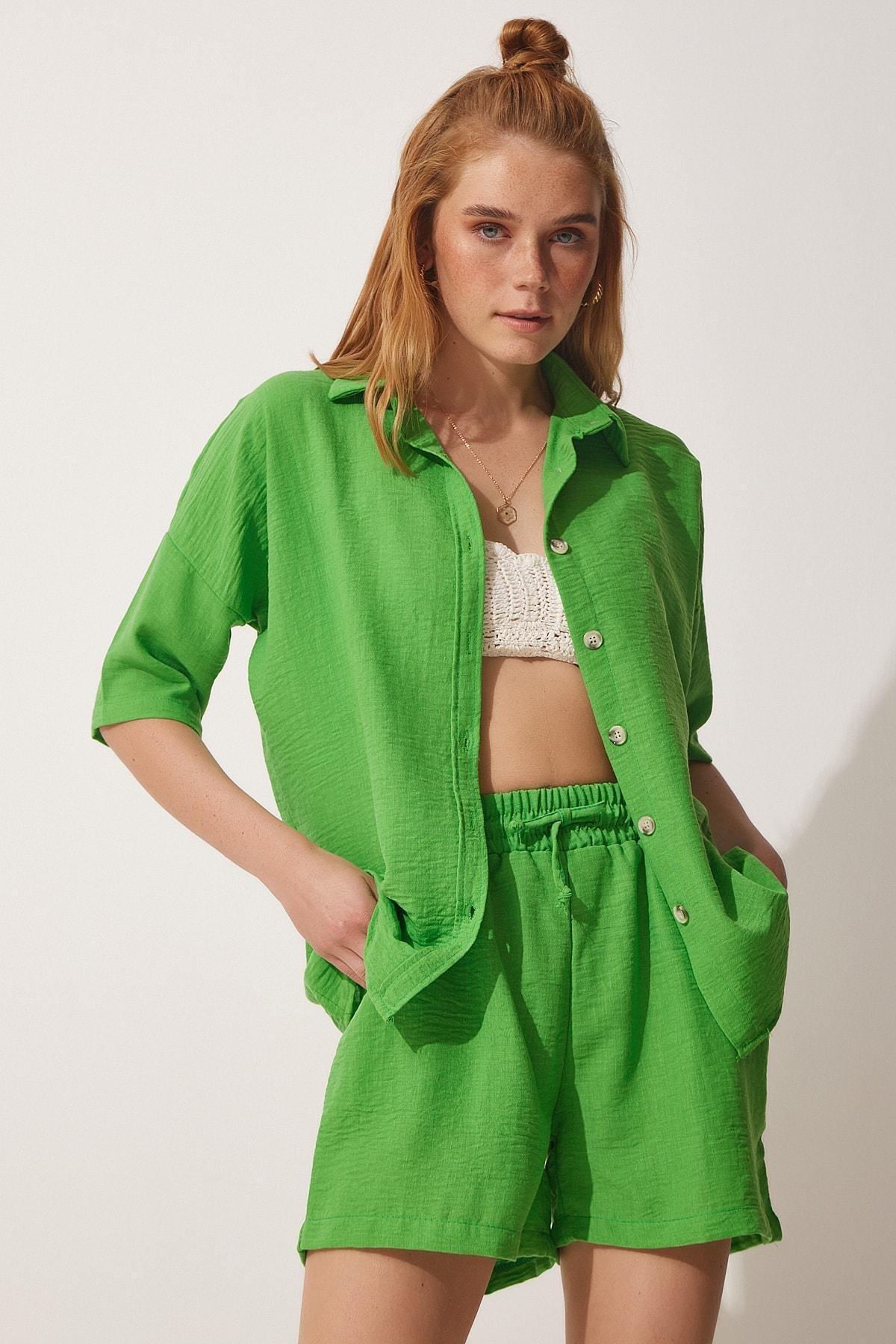 Green Plain Co-Ord Set, Green, large image number 2