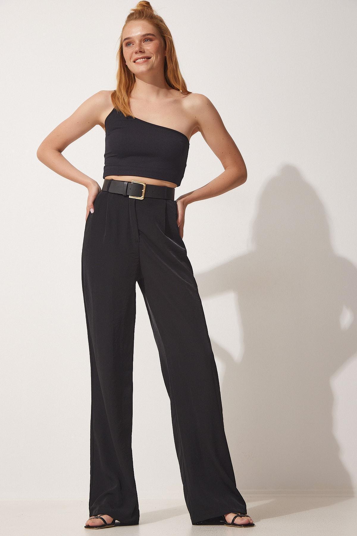 Black Loose Pants, , large image number 0