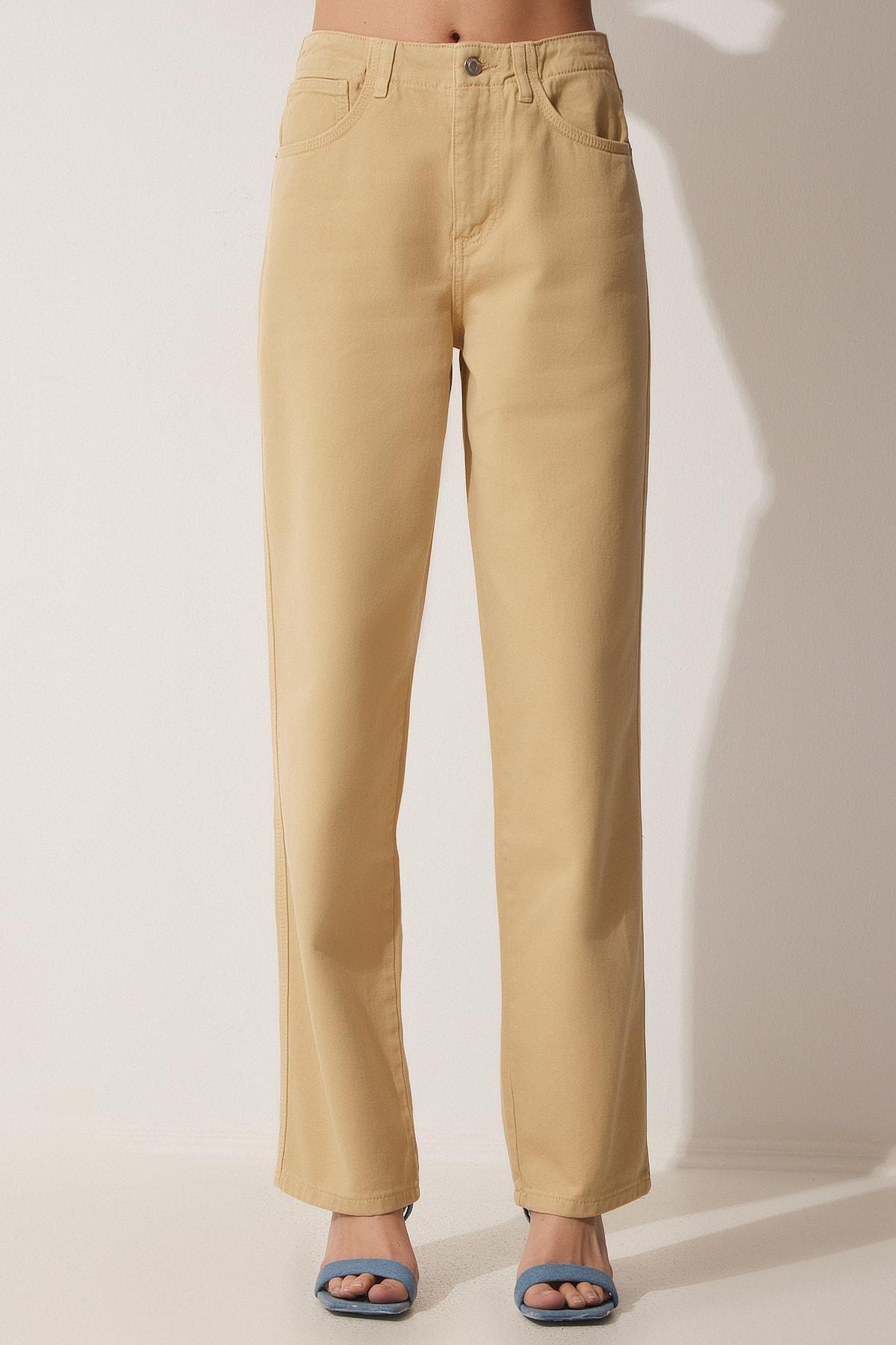 Beige Relaxed Jeans, , large image number 2