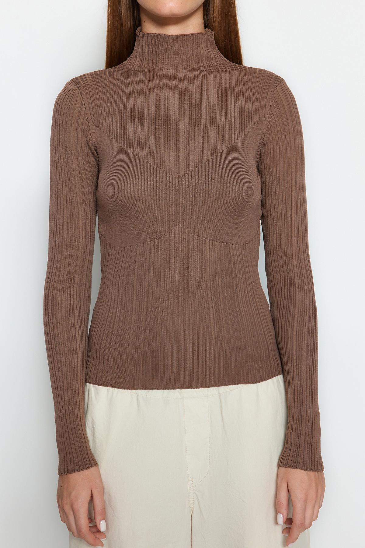 Green Collared Knitted Sweater, , large image number 3