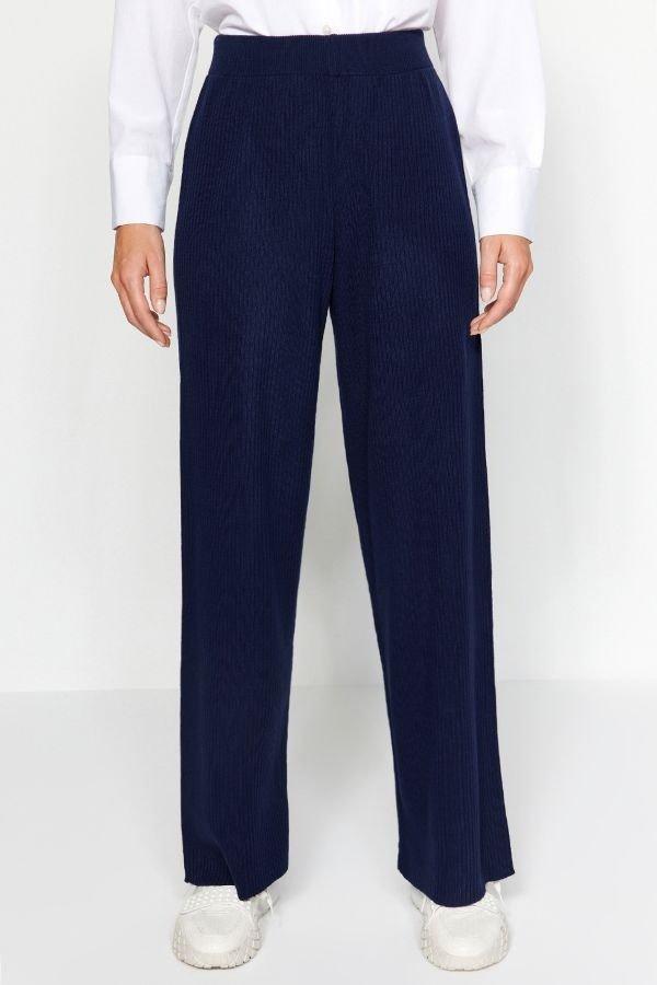 Navy Belted Brass Knitted Co-Ord Set, , large image number 1