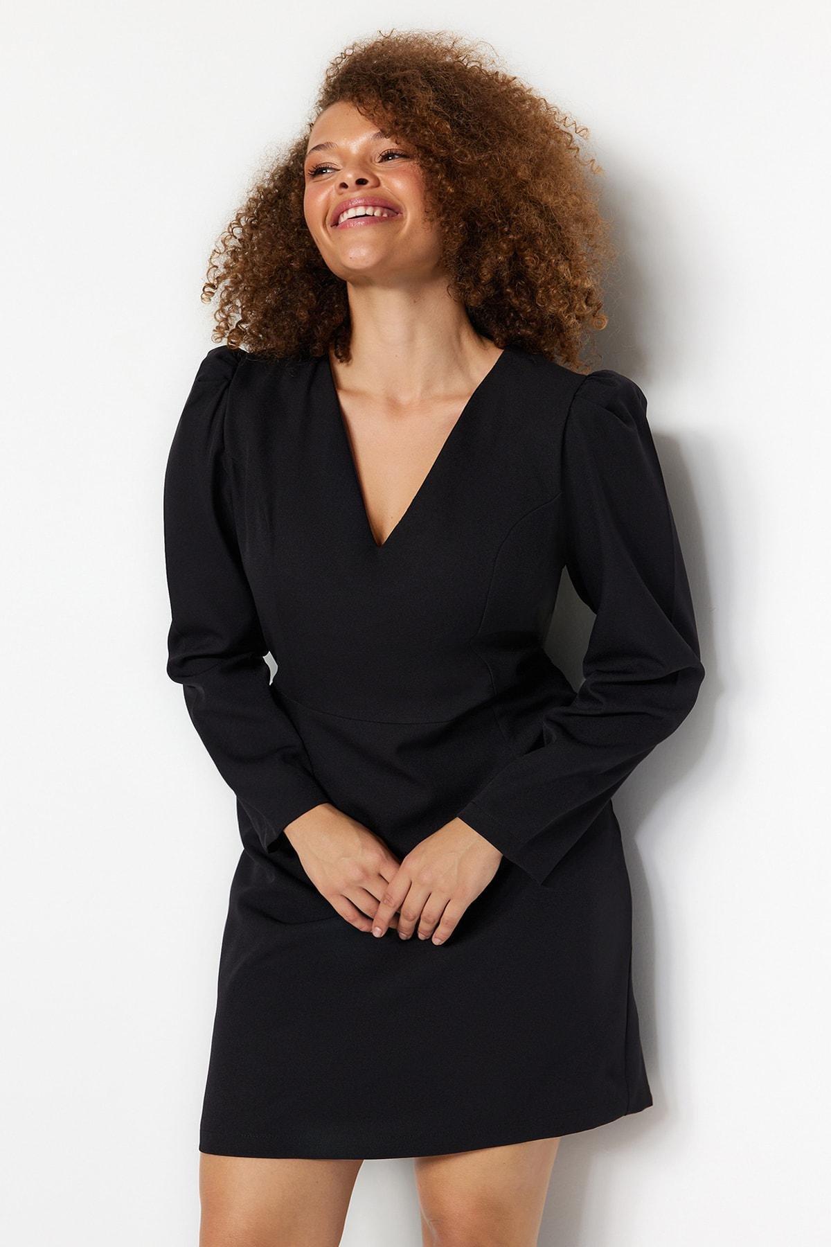 Black Bodycon Plus Size Dress, , large image number 0