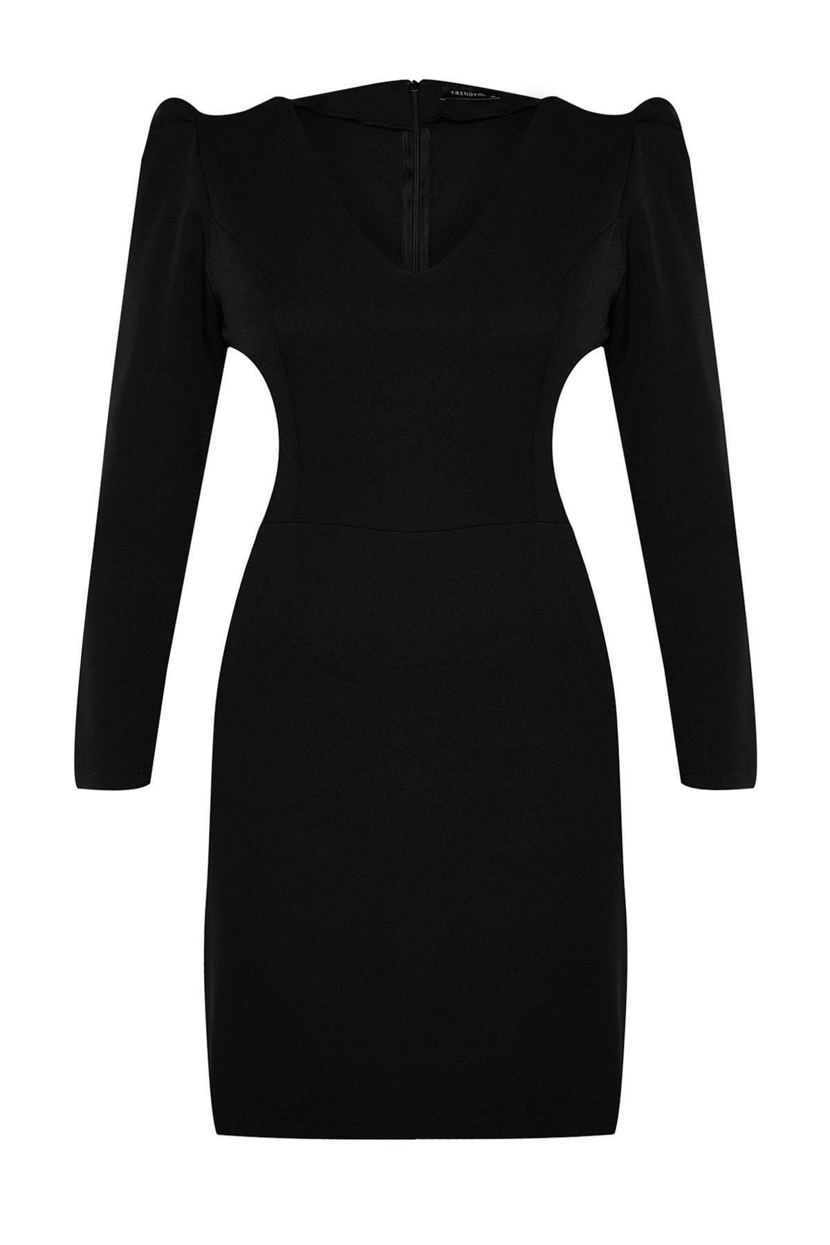 Black Bodycon Plus Size Dress, , large image number 5