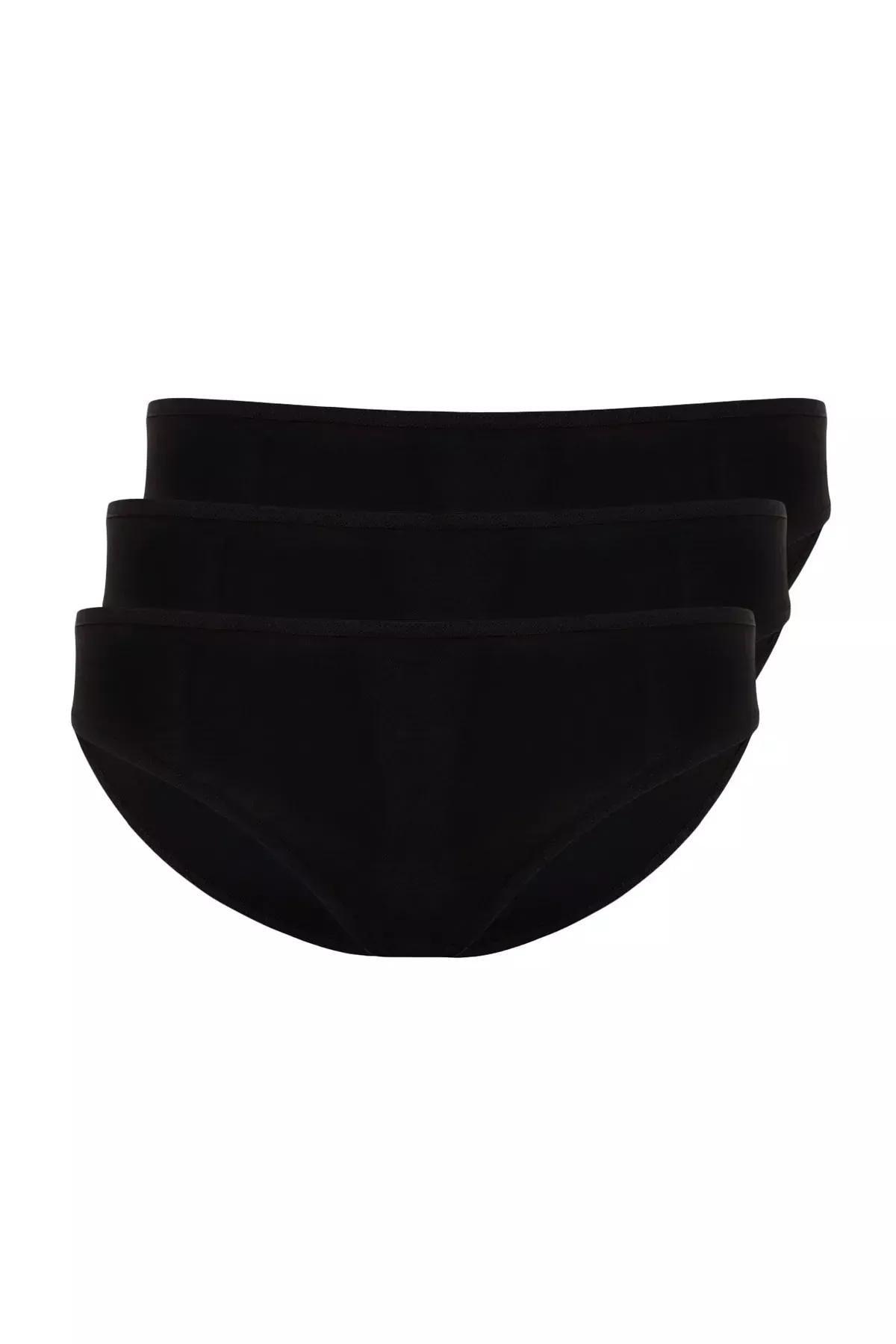 Black Briefs, Set Of 3, BLACK, large image number 5