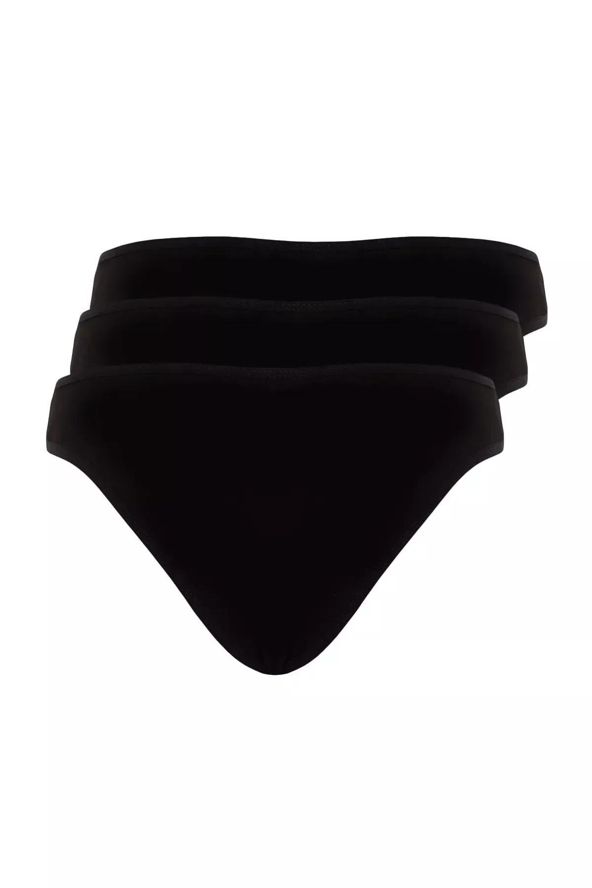 Black Briefs, Set Of 3, BLACK, large image number 5
