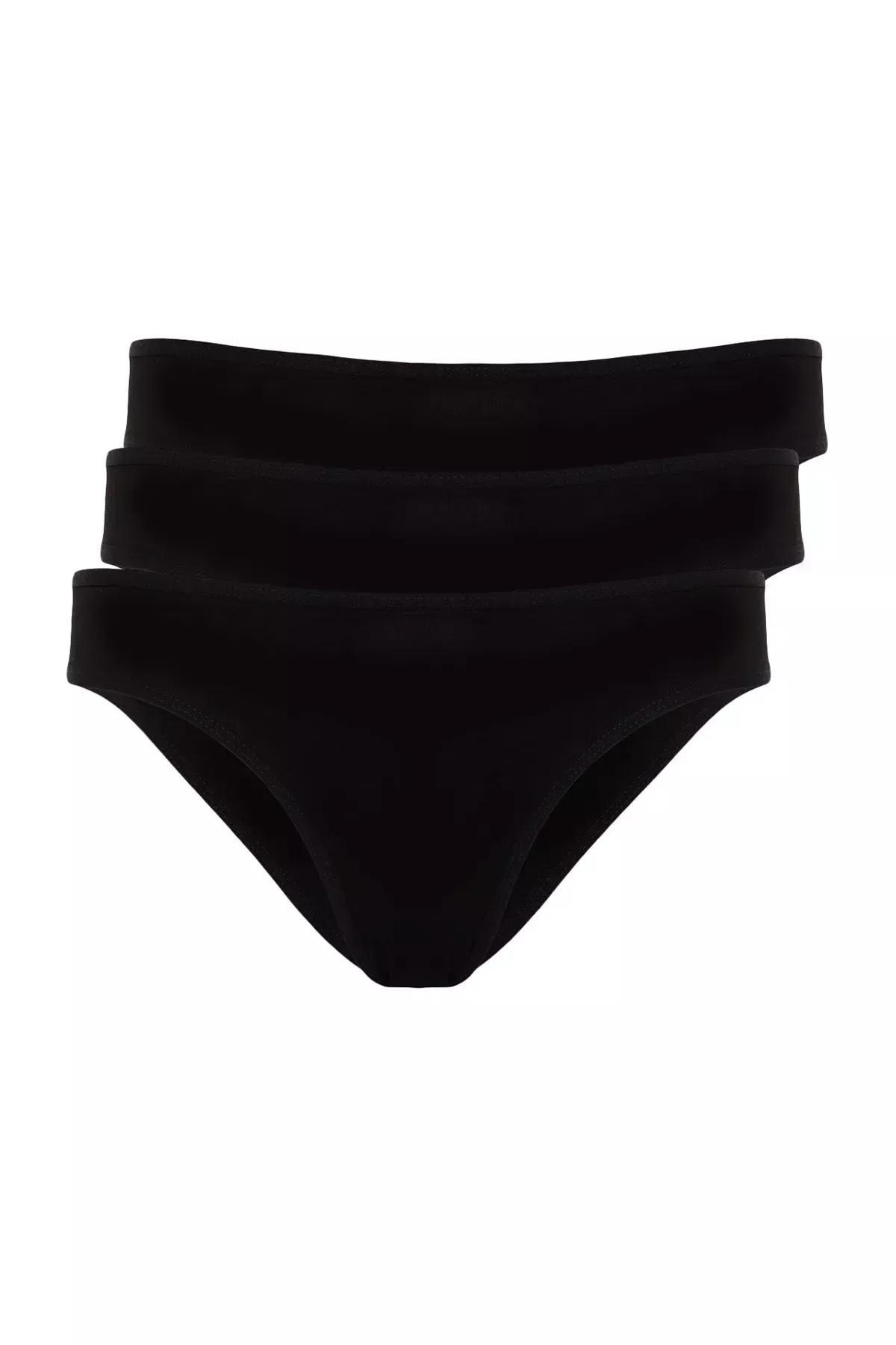 Black Briefs, Set Of 3, BLACK, large image number 6