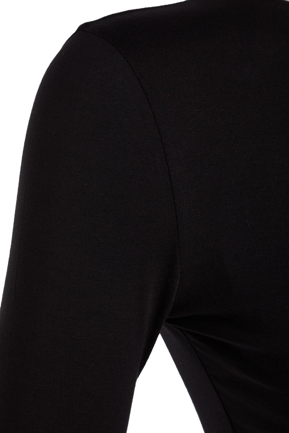 Black Open Back Blouse, , large image number 7