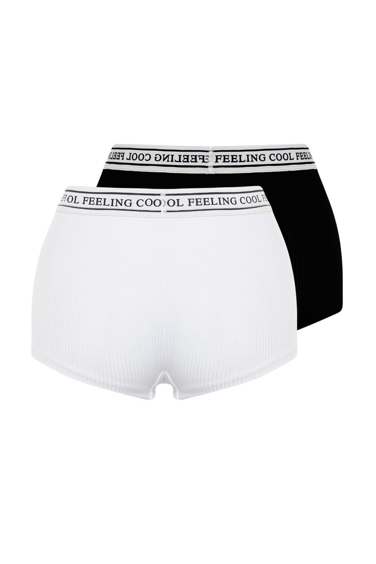Multicolour Corduroy Boxer Panties, Set Of 2, , large image number 3