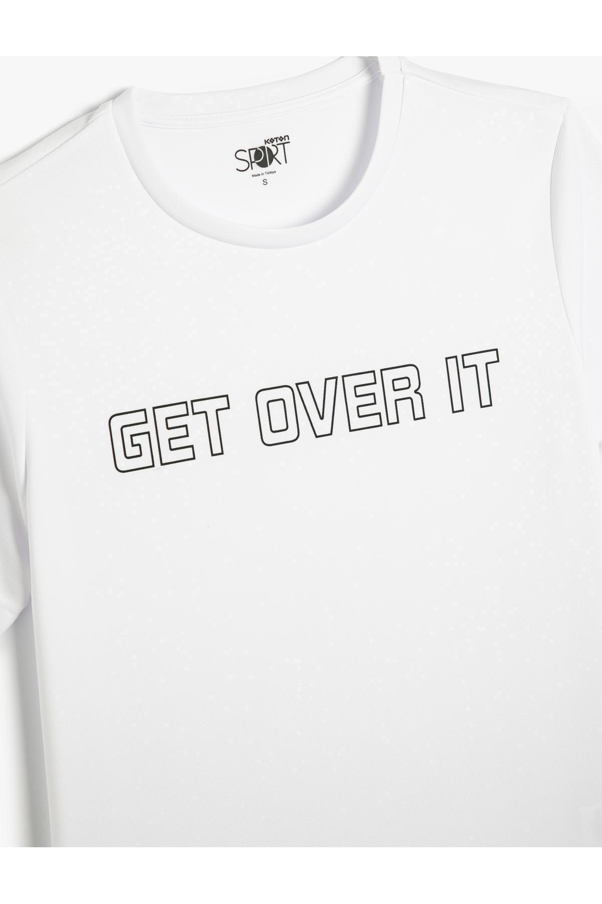 Koton - White Printed Sports T-Shirt