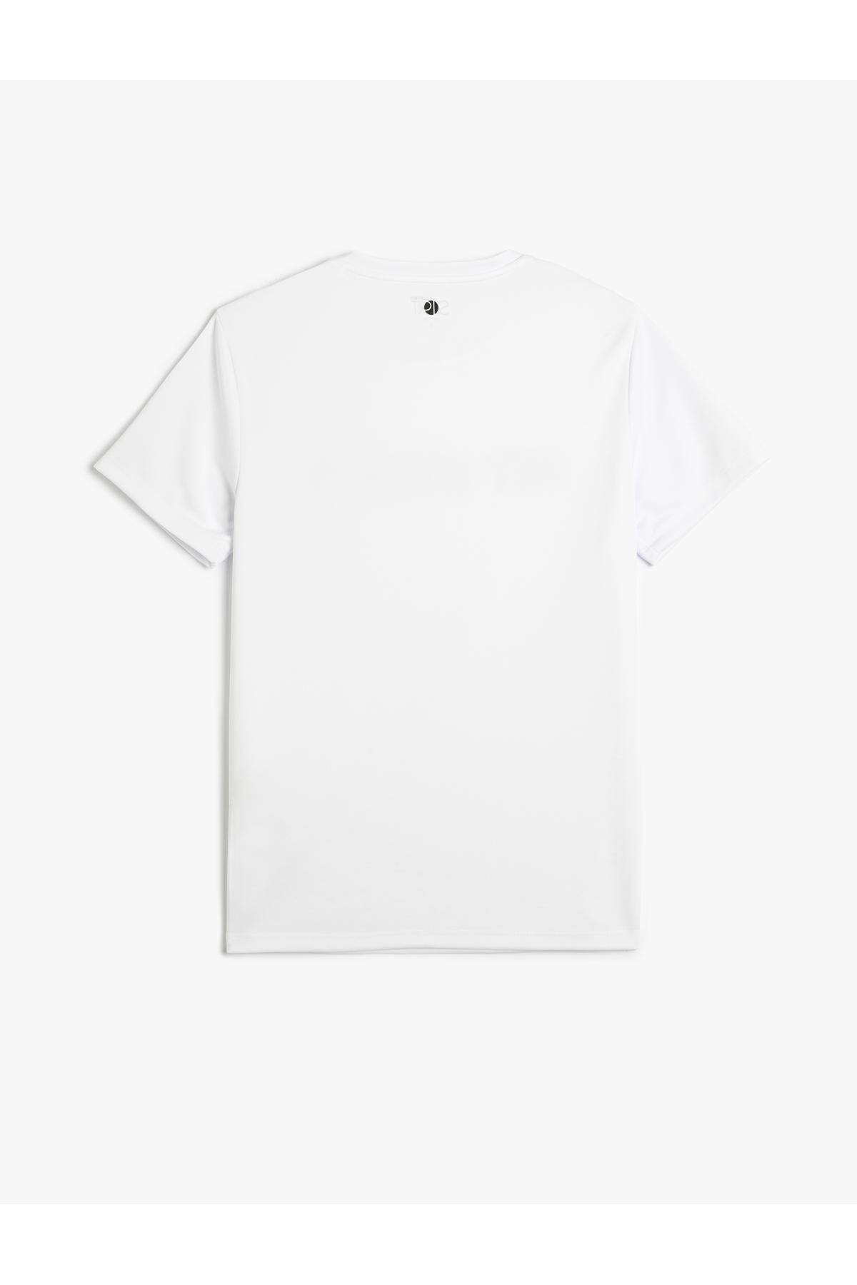 Koton - White Printed Sports T-Shirt