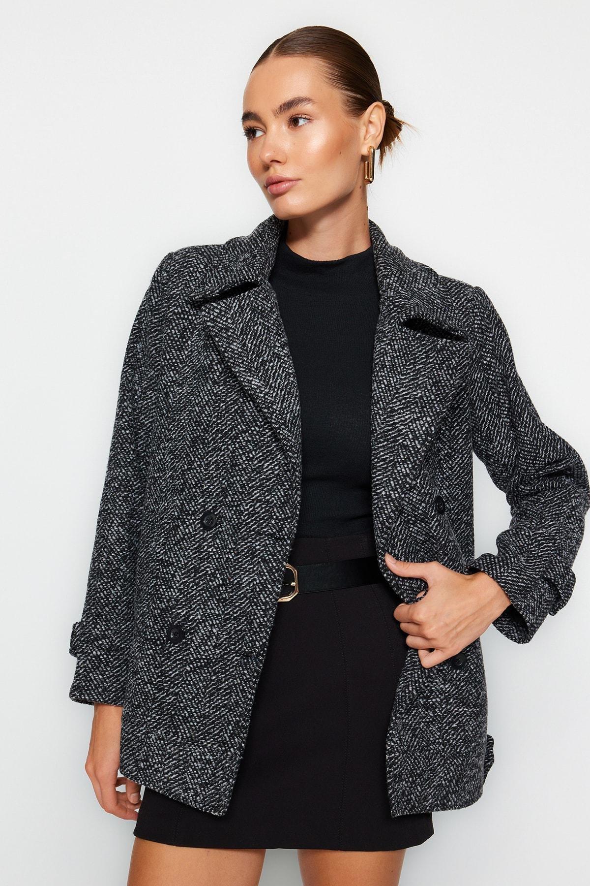 Black Oversize Coat, , large image number 2