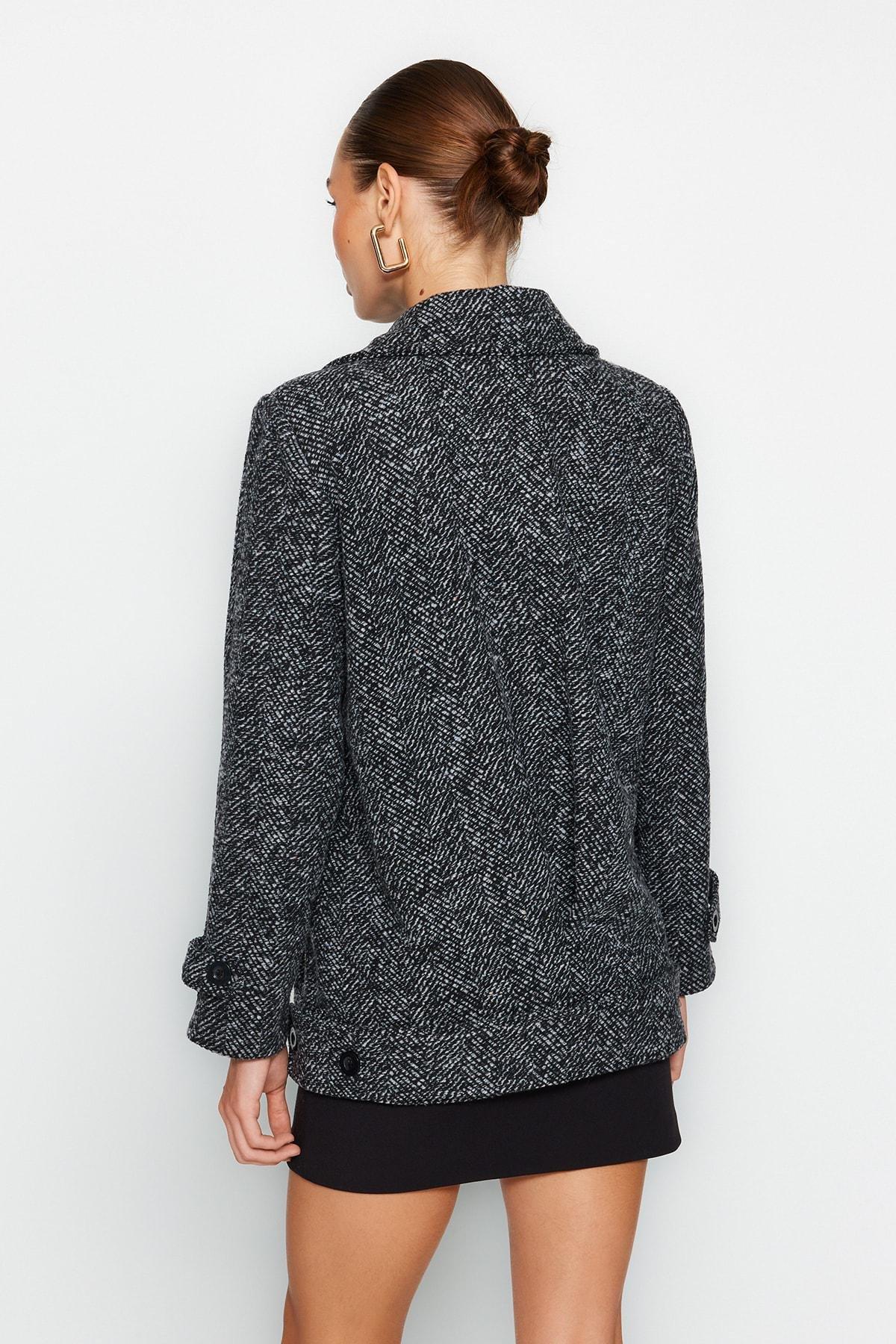 Black Oversize Coat, , large image number 6