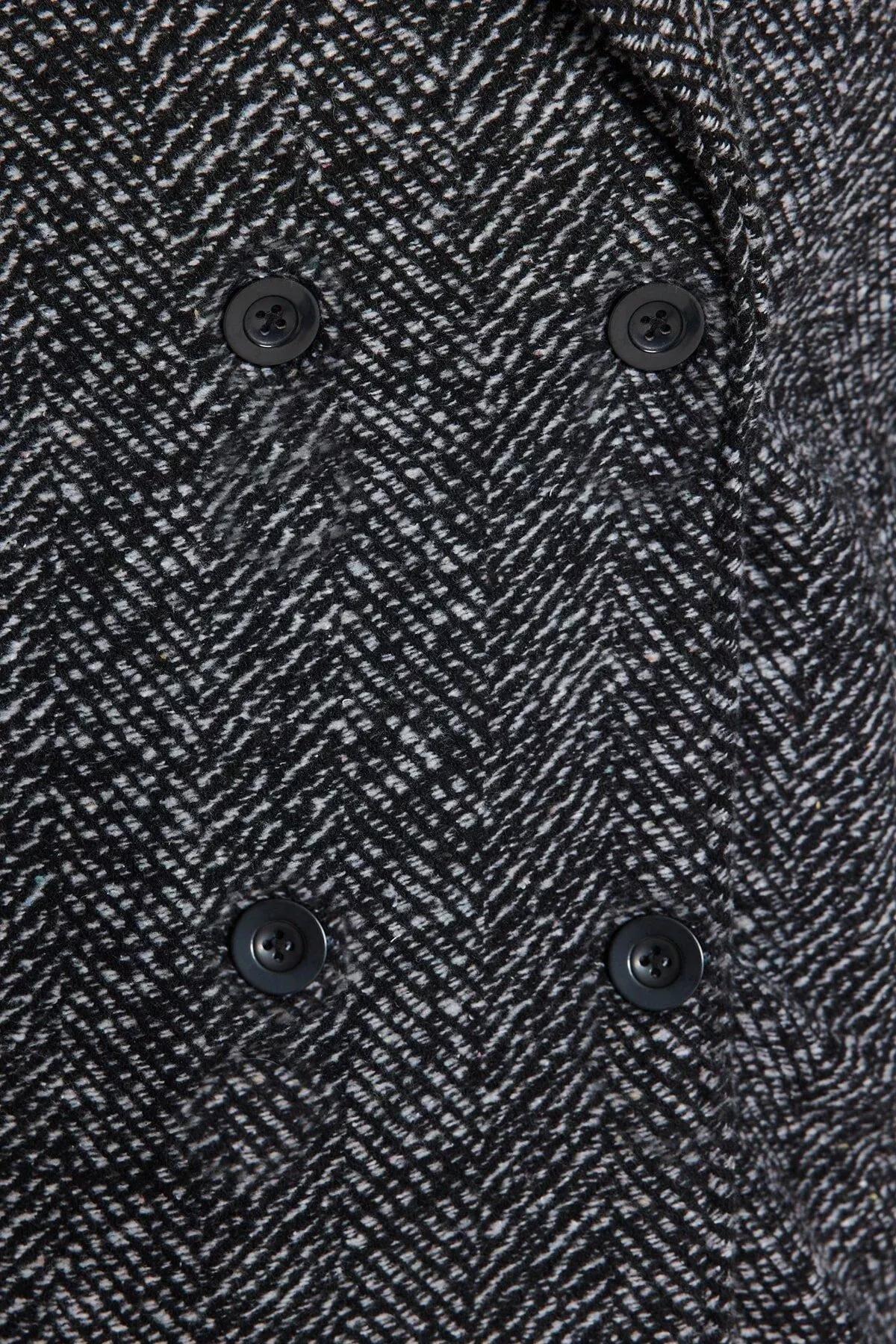 Black Oversize Coat, BLACK, large image number 8