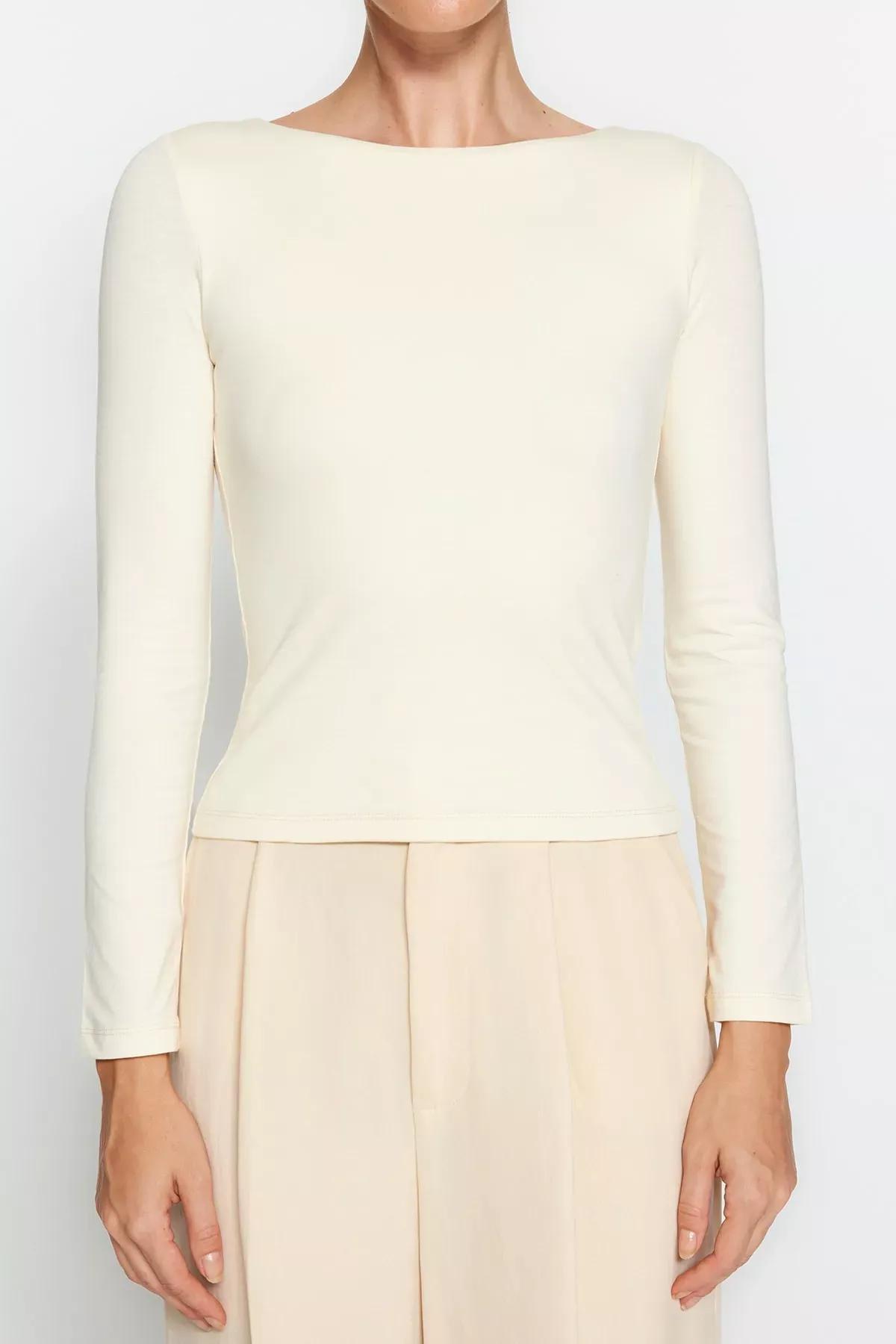 Beige Slim Fit Blouse, Rock, large image number 4