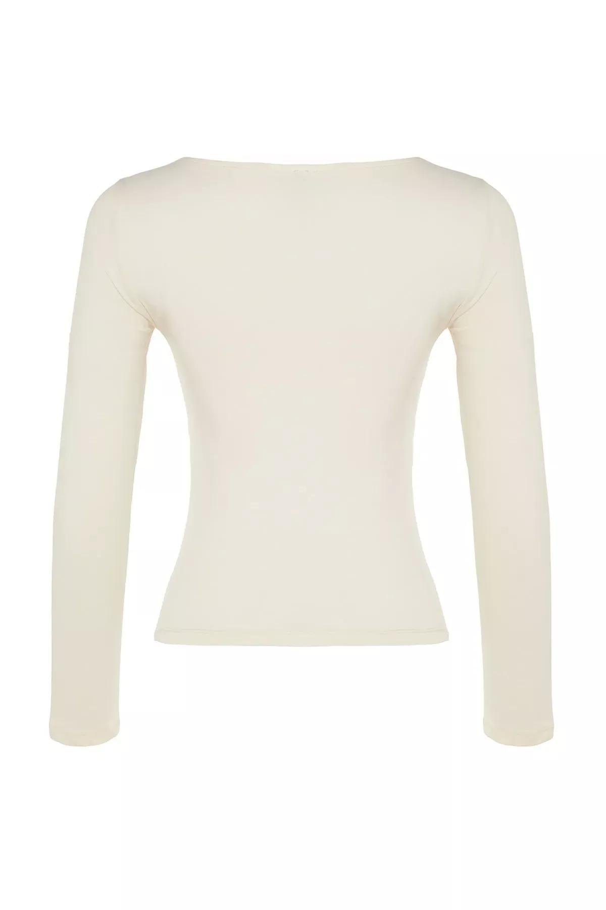 Beige Slim Fit Blouse, Rock, large image number 8