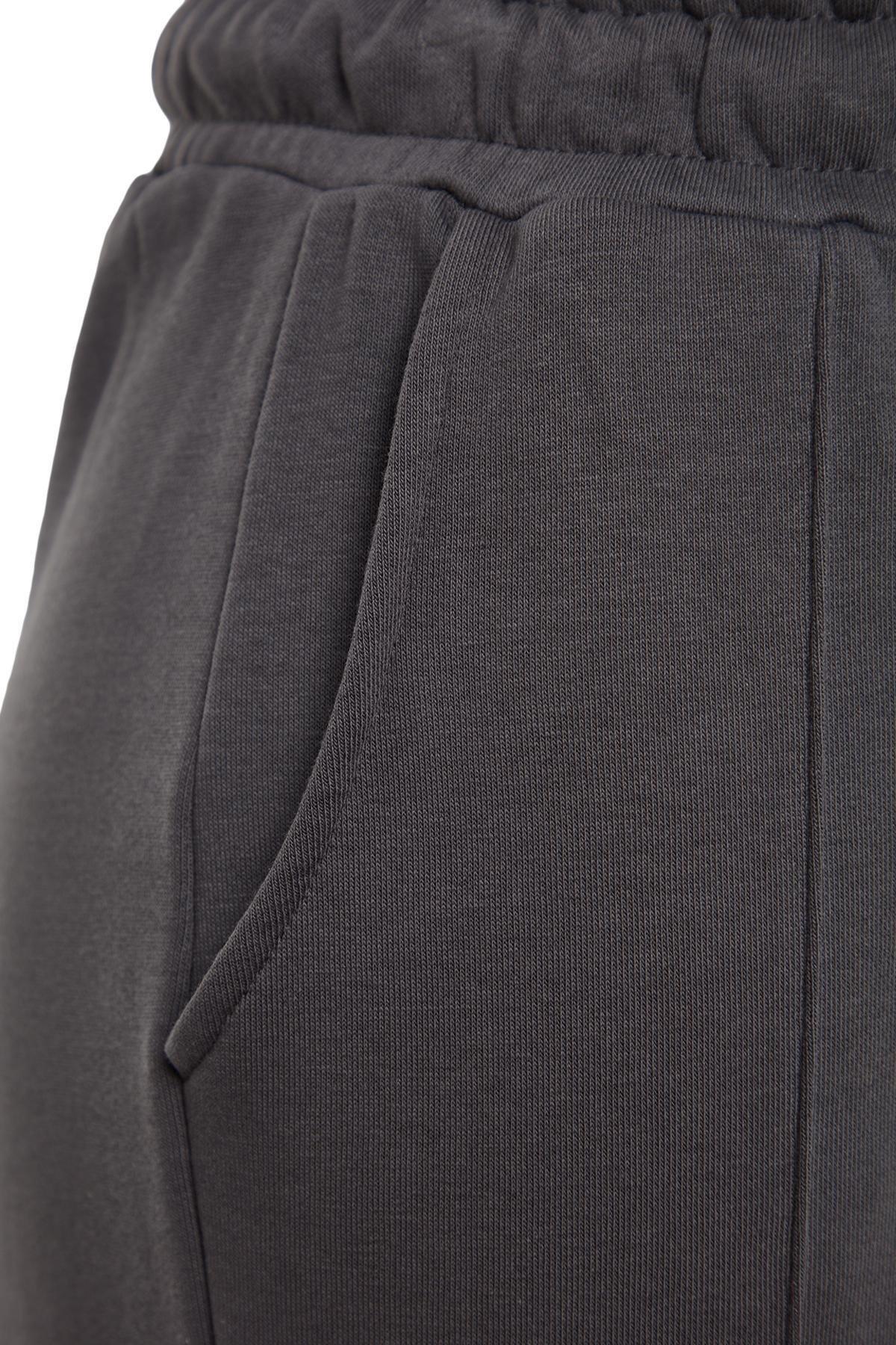 Grey Cargo Loose Joggers With Pocket Sweatpants, Anthracite, large image number 6