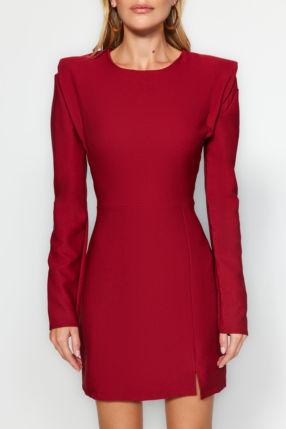 Trendyol - Red Padded Woven Dress