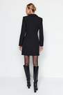 Trendyol - Black Pleated Woven Jacket Dress