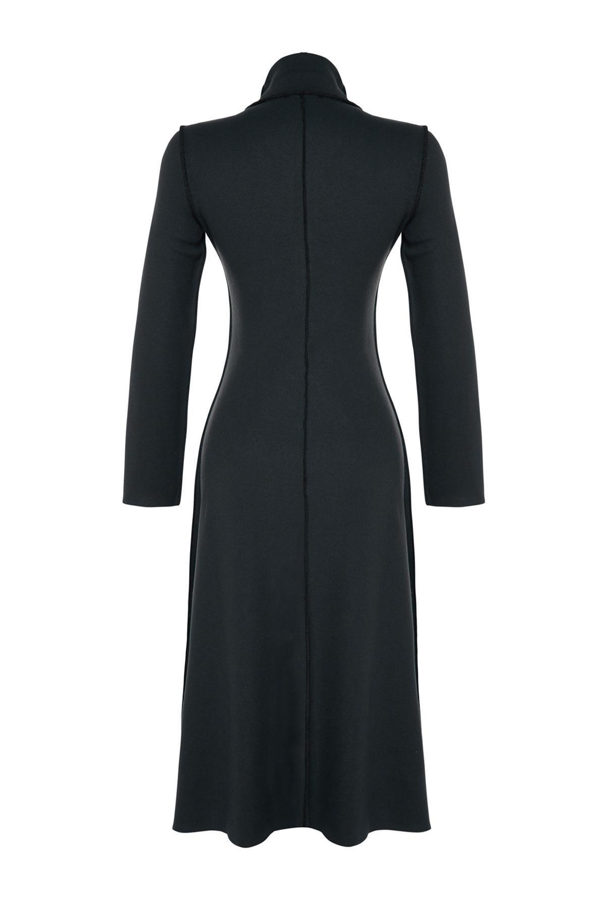 Grey A-Line Midi Dress, , large image number 7