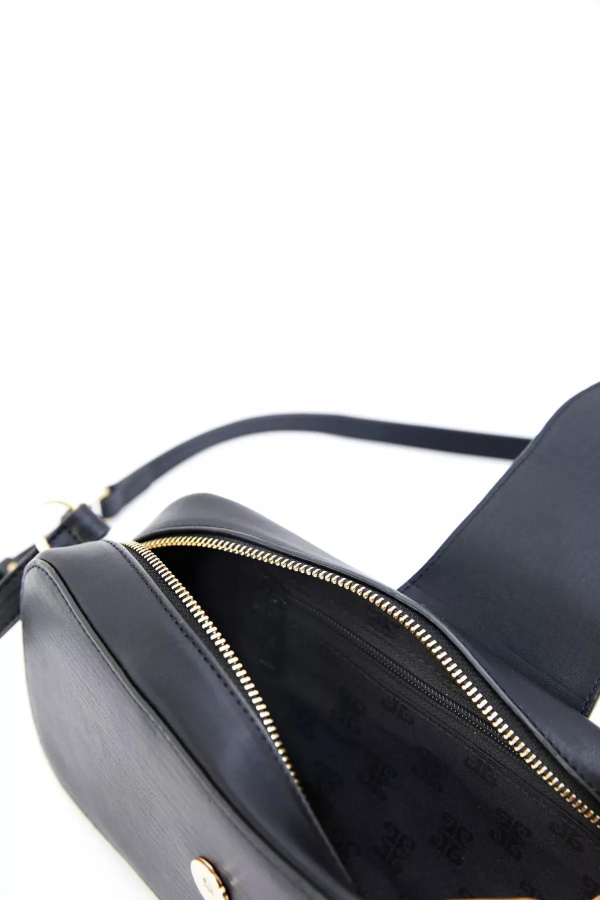 Black Detailed Shoulder Bag, BLACK, large image number 3