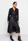 Trendyol - Black Woven Midi Dress With A Belt