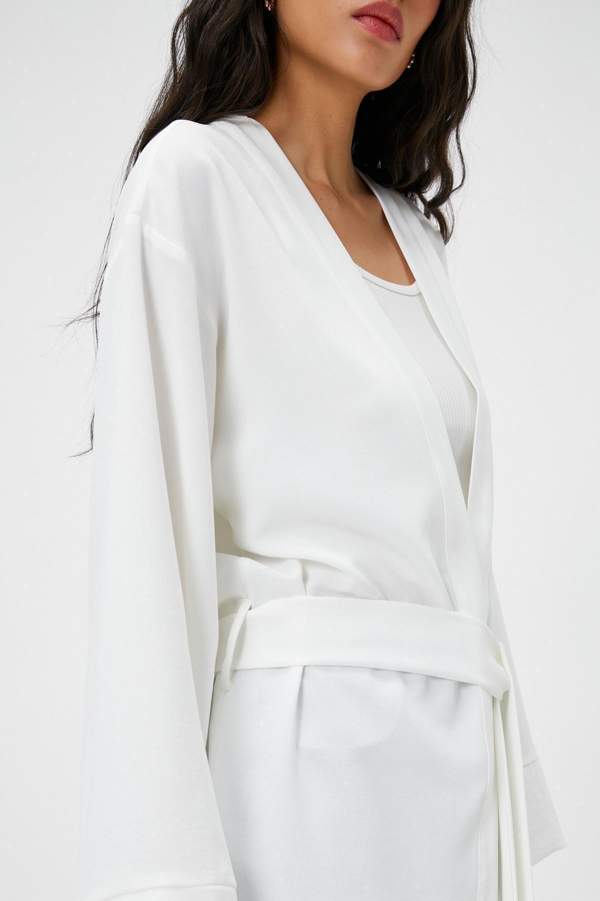 Koton - White Collared Jacket
