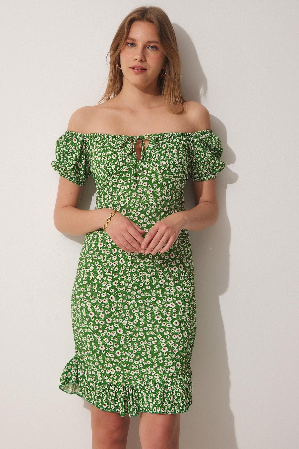 Happiness Istanbul - Green A-Line Dress