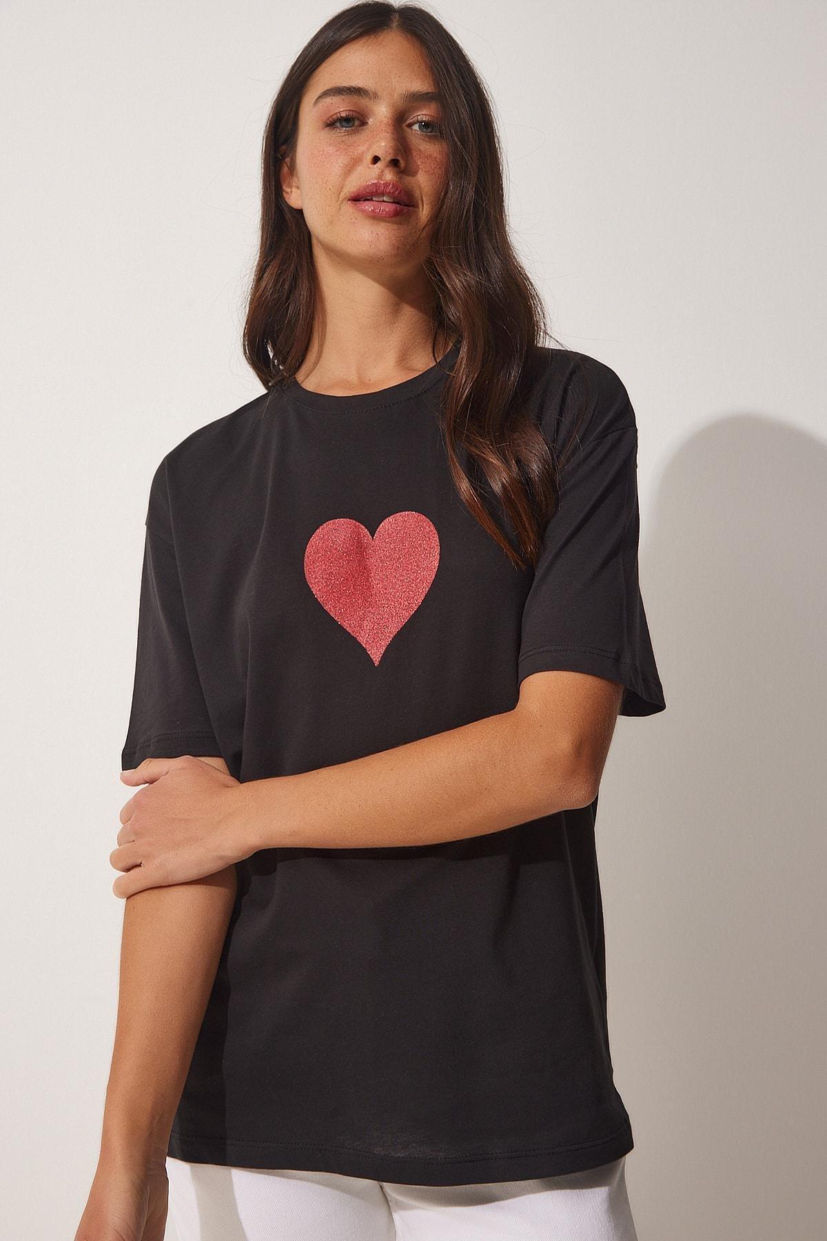 Black Oversize T-Shirt, , large image number 0