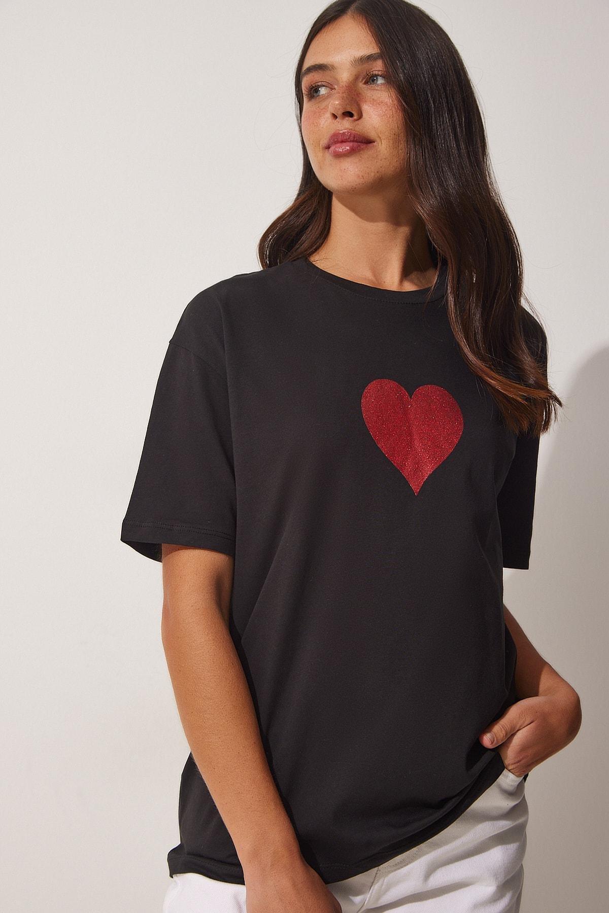Black Oversize T-Shirt, , large image number 1