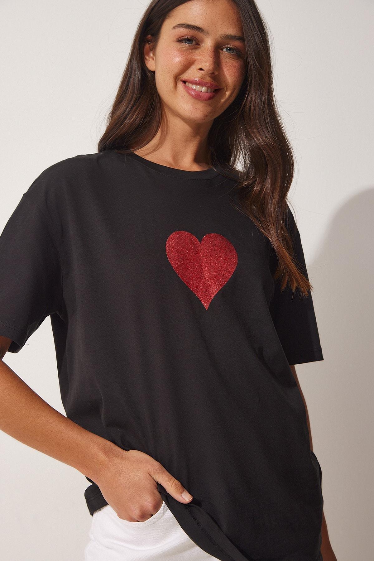 Black Oversize T-Shirt, , large image number 2